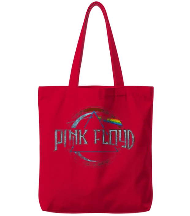 Pink Floyd Prism Logo Tote Bags - Red