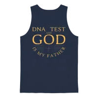 Dna Test and God Is My Father Unisex Tank Top - Navy – 1