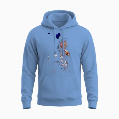 Michael Jackson Live California Bad Tour by Michael Grecco Unisex Hoodie - Carolina Blue