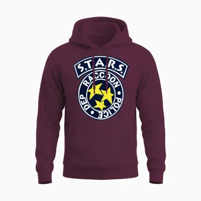 Resident Evil Stars Unisex Hoodie - Maroon