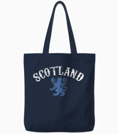 Scotland Lion Rampant Tote Bags - Navy
