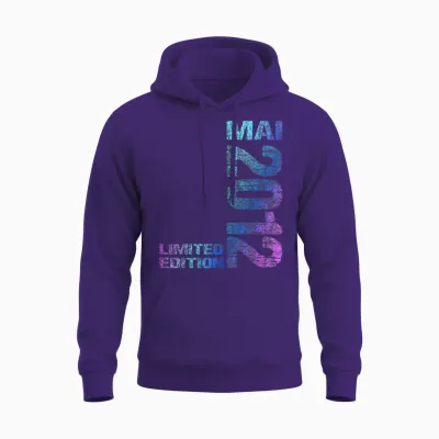 Mai 2012 Junge Mädchen 14. Geburtstag Limited Edition 14 Unisex Hoodie - Purple