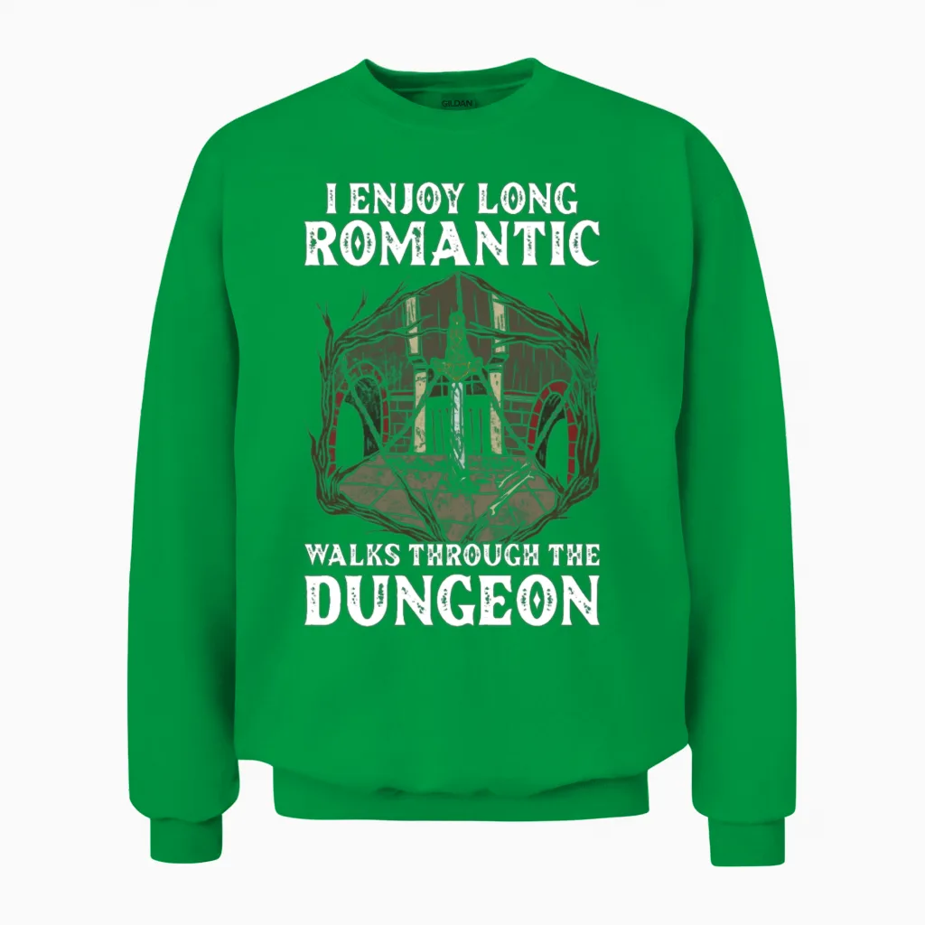 Funny Larp Unisex Sweatshirt in Irish Green