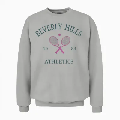 Beverly Hills Athletics California Tennis Club Schläger Prep Unisex Sweatshirt - Ash
