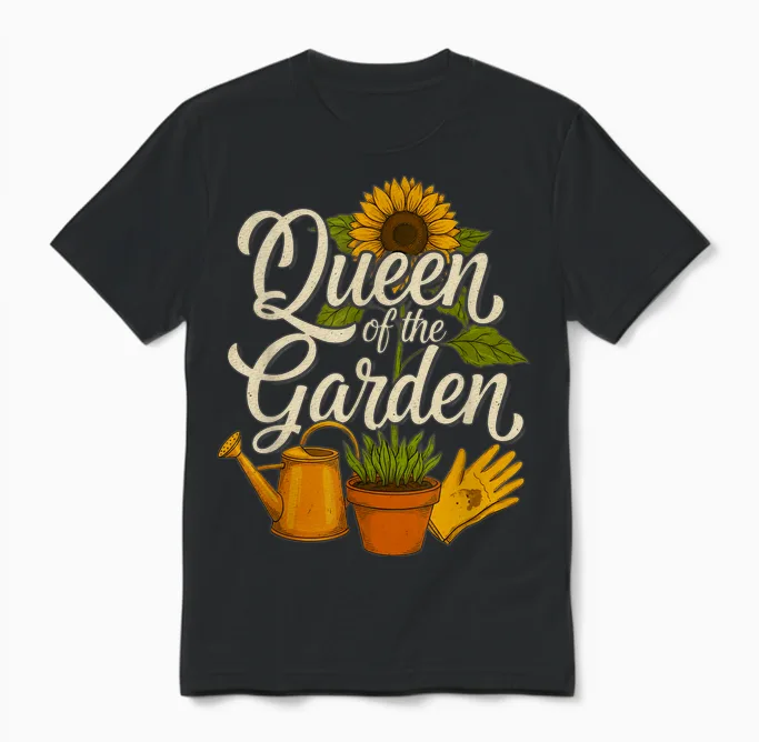 Gardener Gardening Plant Lover Women Garden Nature Unisex T-Shirt in Black