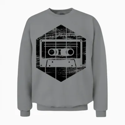 80s Cassette Tape Unisex Sweatshirt - Sport Grey