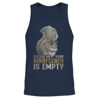 Squirrel Forest Animal Unisex Tank Top - Navy – 2