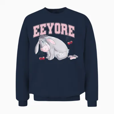 Winnie the Pooh Eeyore Blossom Unisex Sweatshirt - Navy