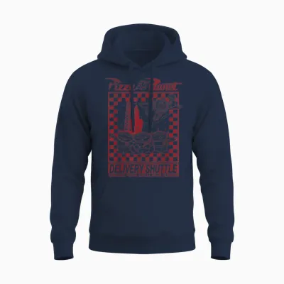 Disney Pixar Toy Story Pizza Planet Delivery Shuttle Unisex Hoodie - Navy