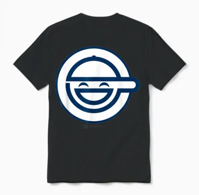 Ghost in the Shell Stand Alone Complex the Laughing Man Logo Unisex T-Shirt - Black