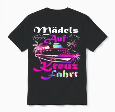Auszeit Kreuzfahrt Accessoires Mottoparty Kreuzfahrt Kostüm Unisex T-Shirt - Black