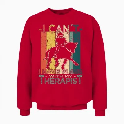 Horse Lover - Equistrian Unisex Sweatshirt - Red