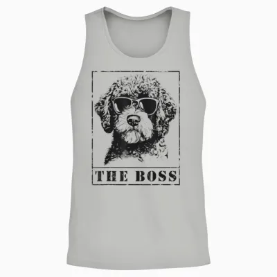 Der Lustige Lagotto Romagnolo Boss Mama Papa Hundeliebhaber Unisex Tank Top - Ash