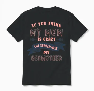 Godmother, Godmother Reveal, Gender Reveal Party Unisex T-Shirt - Black