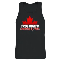 True North Strong & Free Unisex Tank Top - Black – 2