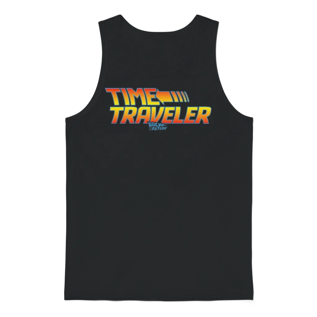 Back to the Future Time Traveler Unisex Tank Top - Black