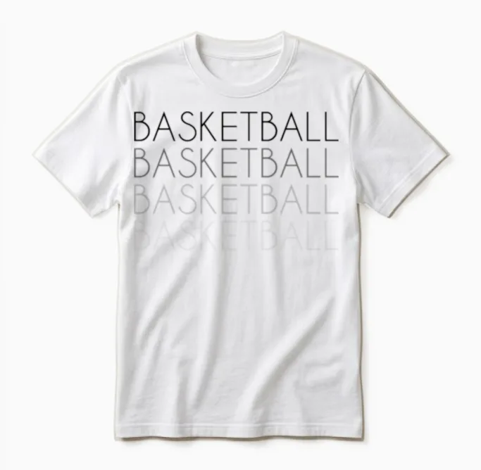 Basketball Retro Unisex T-Shirt in White