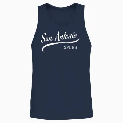Spurs Retro Unisex Tank Top - Navy