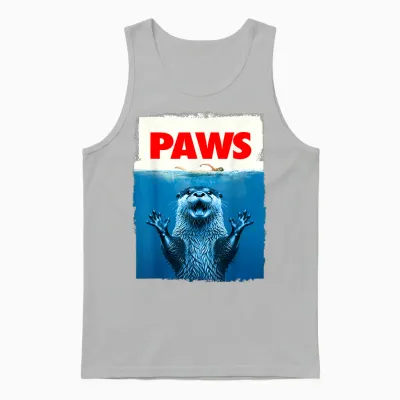 Paws Otter Lustiges Otter-Liebhaber, Geschenke Für Männer, Frauen, Kinder, Teenager Unisex Tank Top - Ash