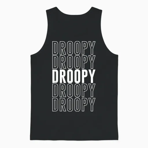 Droopy Unisex Tank Top - Black