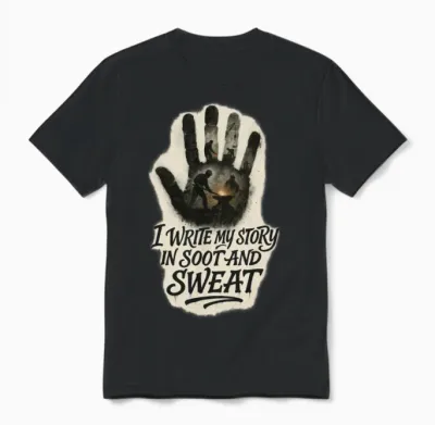 Soot & Sweat Blacksmith Grind Unisex T-Shirt - Black