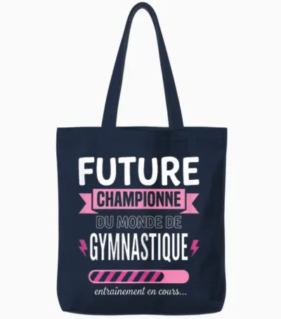 Future Championne De Gymnastique Fille Gymnaste Tote Bags - Navy