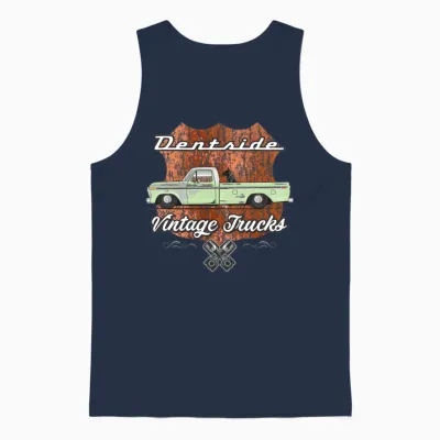 Dentside Winter Green Unisex Tank Top - Navy