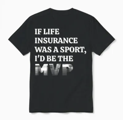 Insurance Agent Funny Unisex T-Shirt - Black