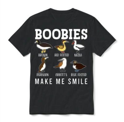 Funny Boobies Unisex T-Shirt - Black