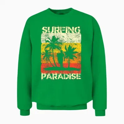 Retro Surfing Unisex Sweatshirt - Irish Green