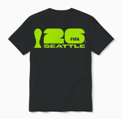 Poster Coupe Du Monde De La Fifa 26 Seattle Unisex T-Shirt - Black