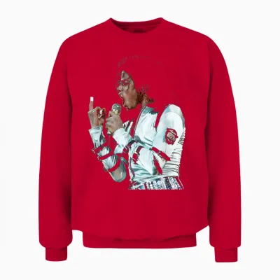 Michael Jackson Live Bad Tour Wembley 1988 Unisex Sweatshirt - Red