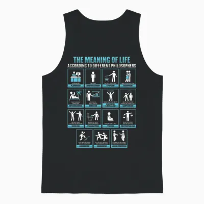 Socrates Philosophy Design for a Philosophy Unisex Tank Top - Black
