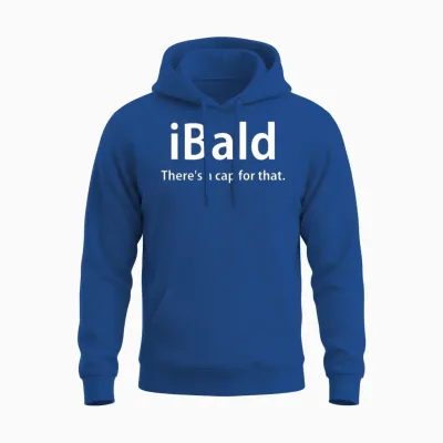 Ibald Bald Funny Unisex Hoodie - Royal