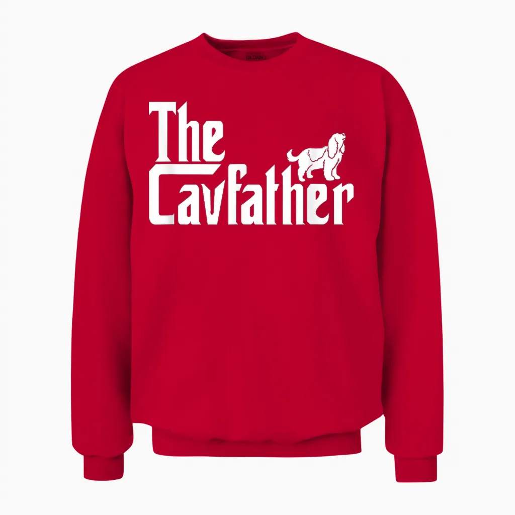 Cavalier King Charles Spaniel Ruby Gifts Shirt Father Unisex Sweatshirt in Red