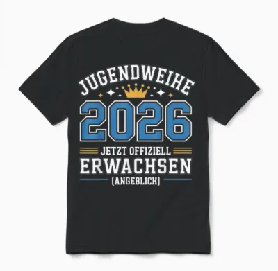 Youth Consecration 2026 Guest Book Gifts Boy Girl Unisex T-Shirt - Black