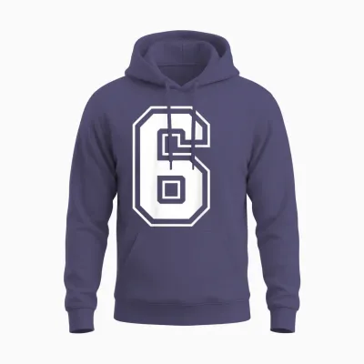 Fun Six Seven 6 7 Meme Design Unisex Hoodie - Heather Sport Dark Navy
