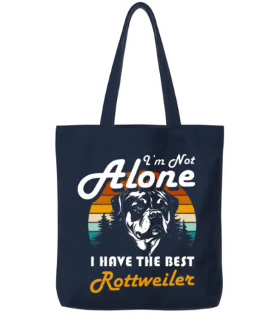 Fighting Dog Dog Lover Mistress Service Dog Tote Bags - Navy