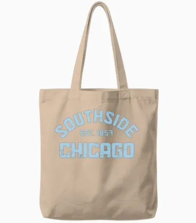 Chicago Illinois Souvenir Gift Tote Bags - Natural