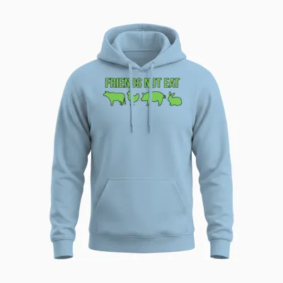 Animal Funny Saying Unisex Hoodie - Light Blue