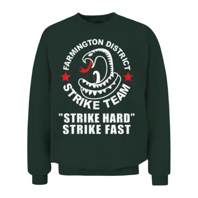 The Shield Inspired Farmington District Strike Unisex Sweatshirt - Forest