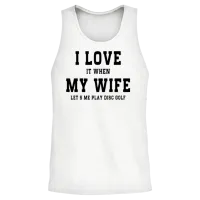Funny Golf Unisex Tank Top - White – 2