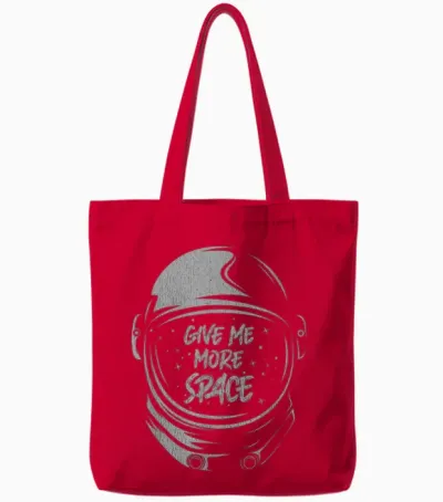 Zitat Astronaut - I Need More Space Tote Bags - Red