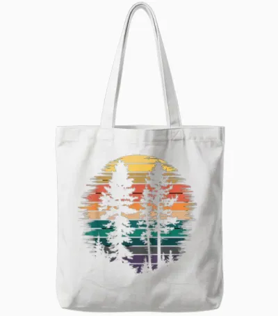 Wald Tshirt Wildlife Nature Vintage Forest Woods Wald Tote Bags - White