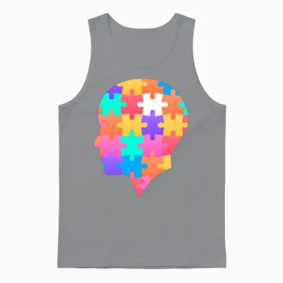 Puzzle Puzzles Puzzle Shirt Funny Puzzle Gift Idea Unisex Tank Top - Sport Grey