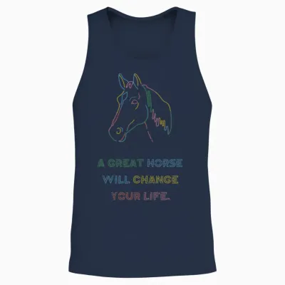 A Great Horse Unisex Tank Top - Navy