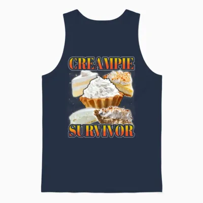 Funny Creampie Inappropriate Embarrassing Roulette Unisex Tank Top - Navy