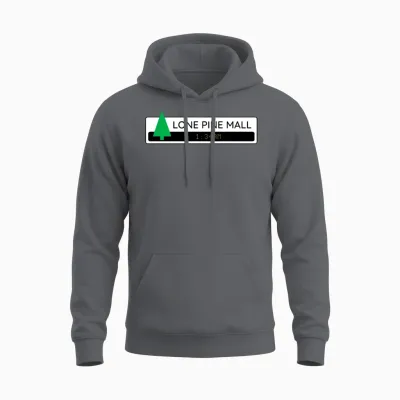 Lone Pine Mall Night Unisex Hoodie - Charcoal
