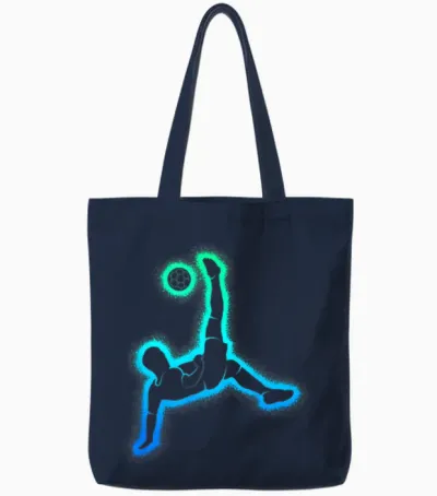 Fußball Kinder Fußballer Herren Fussball Jungen Tote Bags - Navy