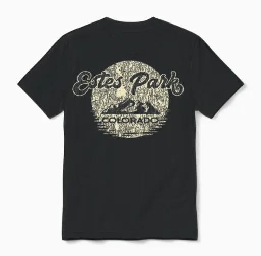 Estes Park Colorado Rocky Mountains National Park Unisex T-Shirt in Black